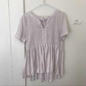 Anthropologie Striped Blouse